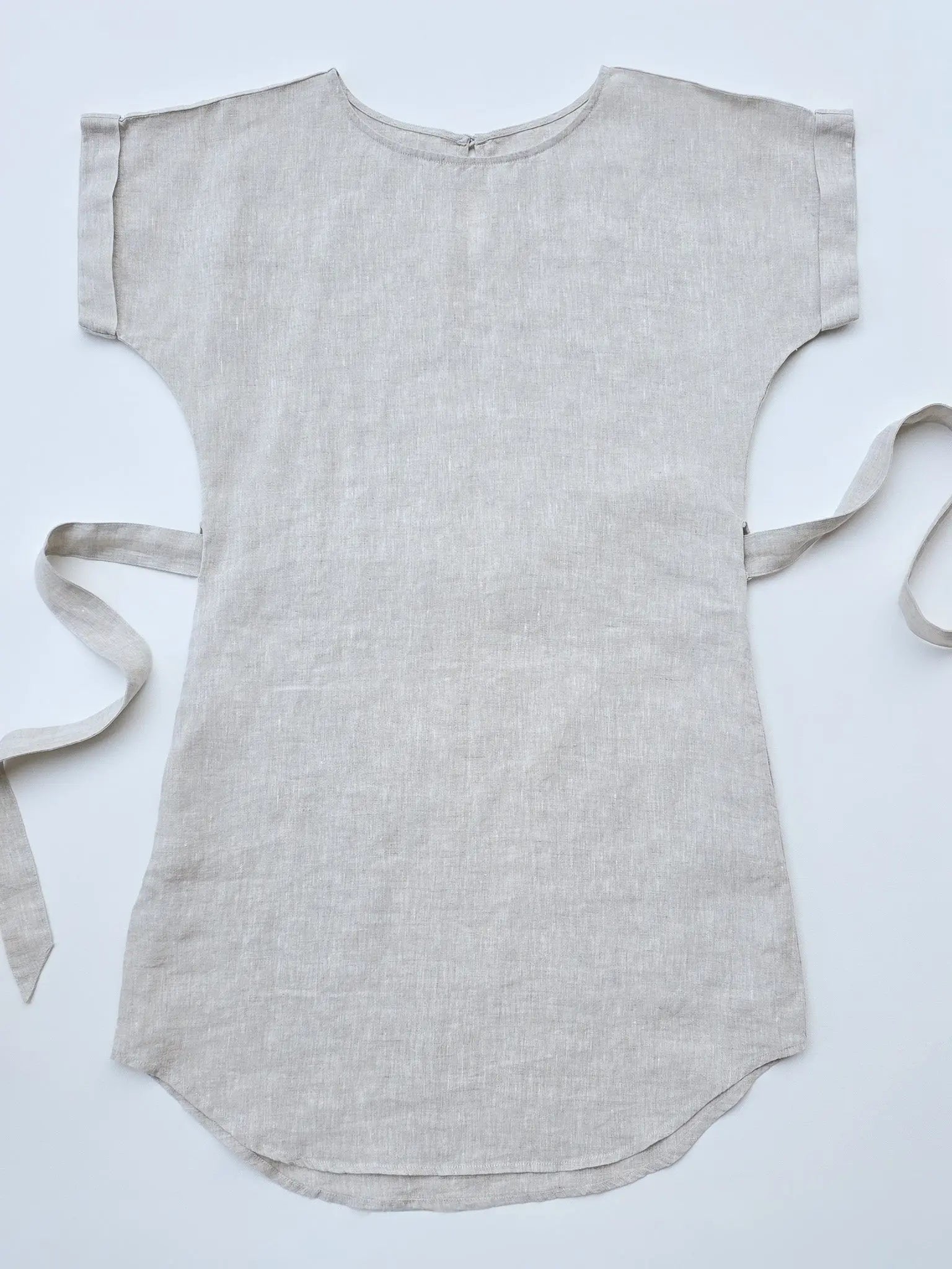 T-Shirt Dress for women in Australia, 100% French linen in flax. Perfect for summer, casual outings, and everyday 