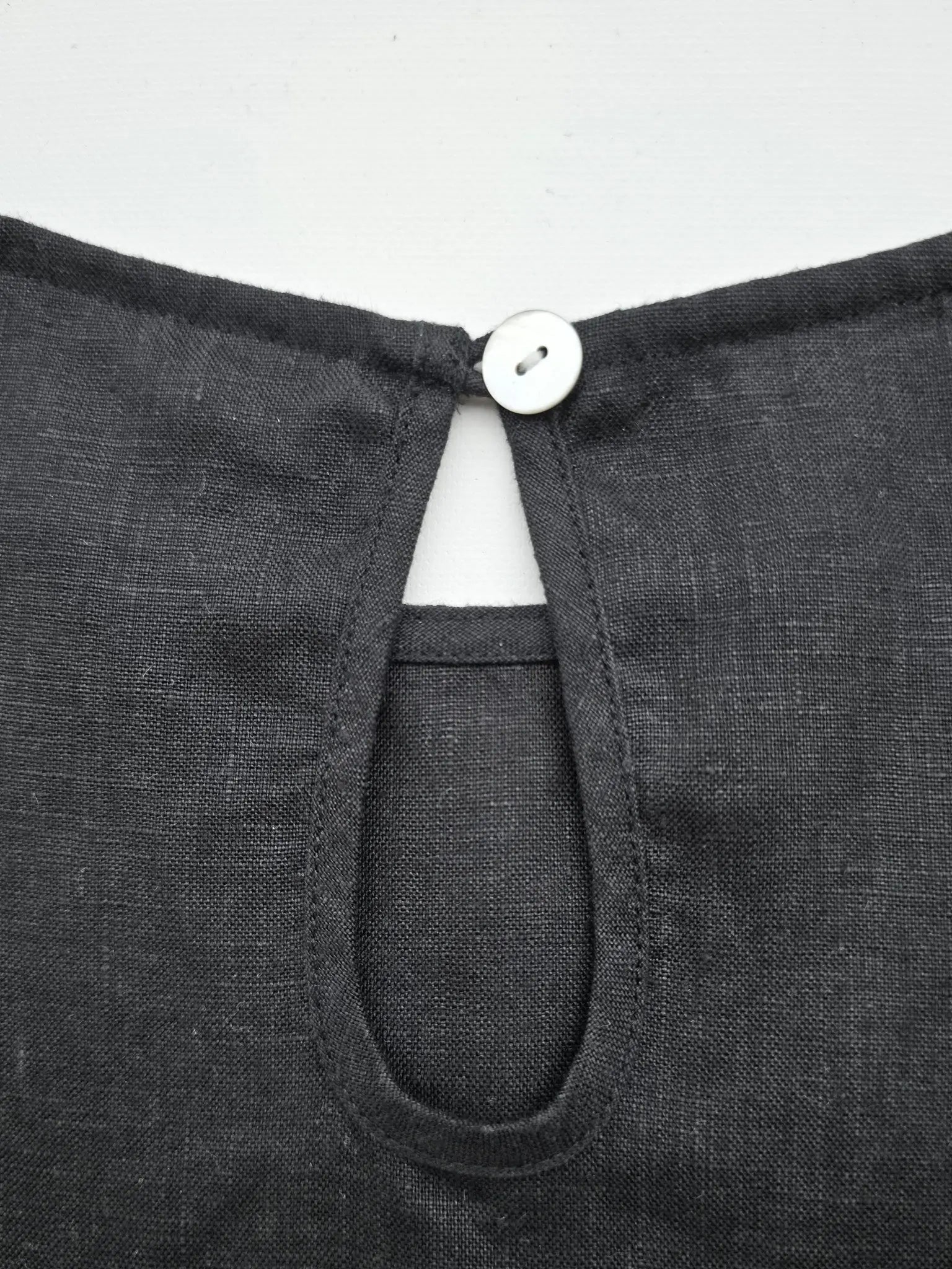 T-Shirt Dress 100% Linen Black for women in Australia